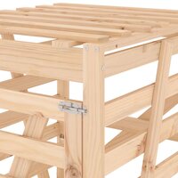 Containerberging 84x90x128,5 cm massief grenenhout