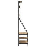 Kledingrek met schoenenrek 80x40x184 cm sonoma eikenkleurig