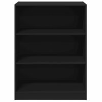 Kledingkast 77x48x102 cm bewerkt hout zwart