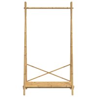 Kledingrek met schap 102x50x190 cm bamboe