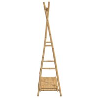 Kledingrek met schap 102x50x190 cm bamboe
