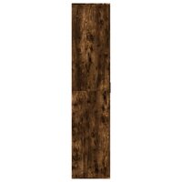 Schoenenkast 80x39x178 cm bewerkt hout gerookt eikenkleurig