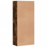 Schoenenkast 80x39x178 cm bewerkt hout gerookt eikenkleurig