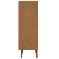 Schoenenkast MOLDE 59,5x35x103 cm massief grenenhout bruin