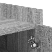 Schoenenkast 52x37,5x100 cm bewerkt hout grijs sonoma eiken