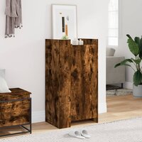 Schoenenkast 52x37,5x100 cm bewerkt hout gerookt eikenkleurig