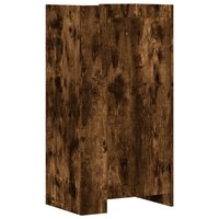 Schoenenkast 52x37,5x100 cm bewerkt hout gerookt eikenkleurig