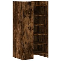 Schoenenkast 52x37,5x100 cm bewerkt hout gerookt eikenkleurig