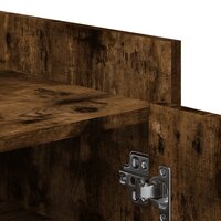 Schoenenkast 52x37,5x100 cm bewerkt hout gerookt eikenkleurig