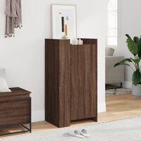 Schoenenkast 52x37,5x100 cm bewerkt hout bruin eikenkleurig