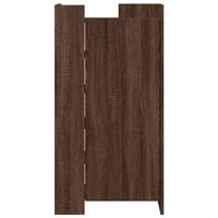 Schoenenkast 52x37,5x100 cm bewerkt hout bruin eikenkleurig
