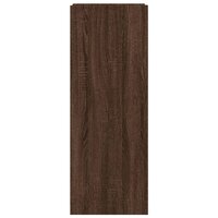 Schoenenkast 52x37,5x100 cm bewerkt hout bruin eikenkleurig