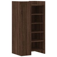 Schoenenkast 52x37,5x100 cm bewerkt hout bruin eikenkleurig