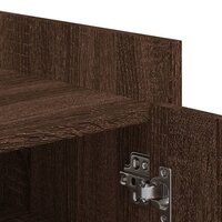 Schoenenkast 52x37,5x100 cm bewerkt hout bruin eikenkleurig