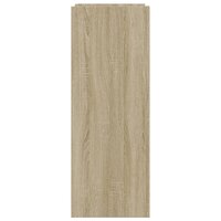 Schoenenkast 74,5x37,5x100 cm bewerkt hout sonoma eikenkleurig