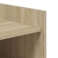 Schoenenkast 74,5x37,5x100 cm bewerkt hout sonoma eikenkleurig