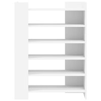 Schoenenkast 74,5x37,5x100 cm bewerkt hout wit