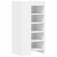 Schoenenkast 52x37,5x100 cm bewerkt hout wit