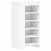 Schoenenkast 52x37,5x100 cm bewerkt hout wit