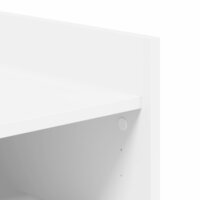 Schoenenkast 52x37,5x100 cm bewerkt hout wit