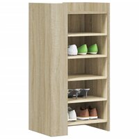 Schoenenkast 52x37,5x100 cm bewerkt hout sonoma eikenkleurig