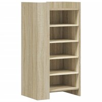 Schoenenkast 52x37,5x100 cm bewerkt hout sonoma eikenkleurig