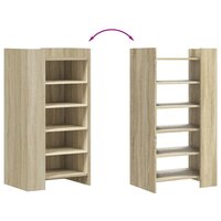 Schoenenkast 52x37,5x100 cm bewerkt hout sonoma eikenkleurig