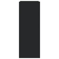 Schoenenkast 52x37,5x100 cm bewerkt hout zwart