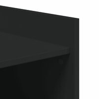 Schoenenkast 52x37,5x100 cm bewerkt hout zwart