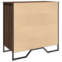 Schoenenkast 80x38x78 cm bewerkt hout bruin eikenkleurig