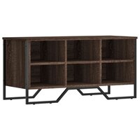 Schoenenkast 90x38x45,5 cm bewerkt hout bruin eikenkleurig