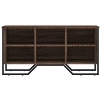 Schoenenkast 90x38x45,5 cm bewerkt hout bruin eikenkleurig