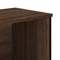 Schoenenkast 90x38x45,5 cm bewerkt hout bruin eikenkleurig
