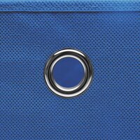 Opbergboxen 10 st 28x28x28 cm nonwoven stof blauw