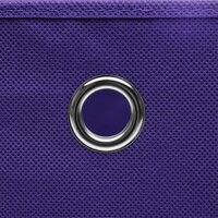 Opbergboxen 10 st 28x28x28 cm nonwoven stof paars