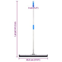 Vloerwisser 45,5x121 cm staal en rubber