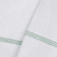 Vloerdoeken 5 st gestreept 50x60 cm wit en groen