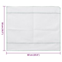 Vloerdoeken 50 st 50x60 cm gestreept wit en groen