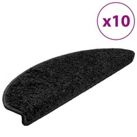Trapmatten 10 st 65x21x4 cm zwart