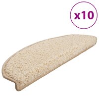 Trapmatten 10 st 65x21x4 cm cr&egrave;mekleurig