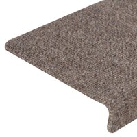 Trapmatten 15 st 65x21x4 cm naaldvilt cr&egrave;mekleurig
