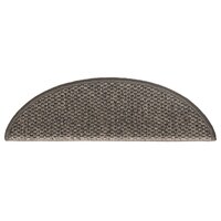 Trapmatten zelfklevend 15 st sisal-look 56x17x3 cm bruinbeige