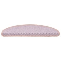 Trapmatten zelfklevend 15 st sisal-look 56x17x3 cm rood