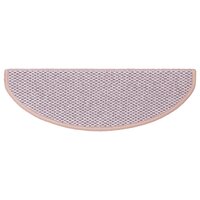 Trapmatten zelfklevend 15 st sisal-look 56x17x3 cm rood