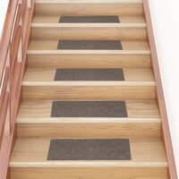 15 st Trapmatten zelfklevend rechthoekig 60x25 cm cr&egrave;mekleurig