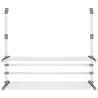Droogrek voor balkon 89x25x(60-95) cm aluminium