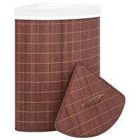 Hoekwasmand 60 L bamboe bruin