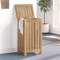 Wasmand 35x25x60 cm massief teakhout