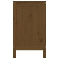 Wasmand 88,5x44x76 cm massief grenenhout honingbruin