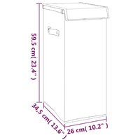 Wasmand inklapbaar 26x34,5x59,5 cm kunstlinnen grijs